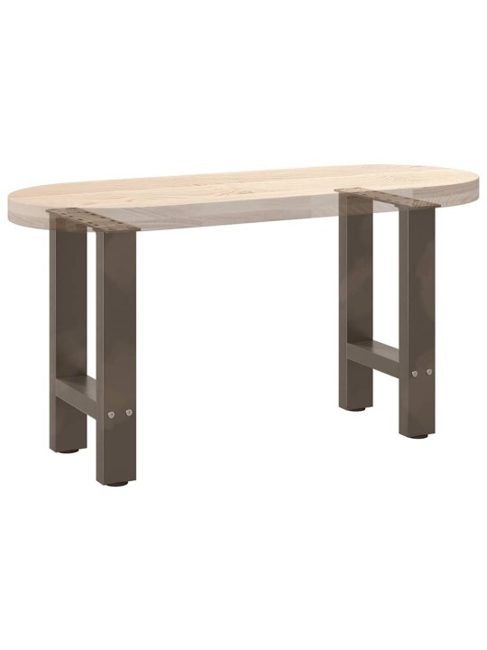 Nohy konferenčního stolku z přírodní oceli 2 ks 38 x (42-43) cm ocel