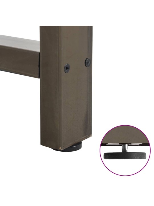 Nohy konferenčního stolku z přírodní oceli 2 ks 38 x (42-43) cm ocel