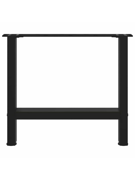 Nohy konferenčního stolku černé 2 ks 60 x (42-43) cm ocelové