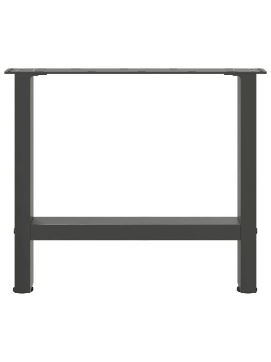 Nohy konferenčního stolku antracitové 2 ks 60 x (42-43) cm ocelové