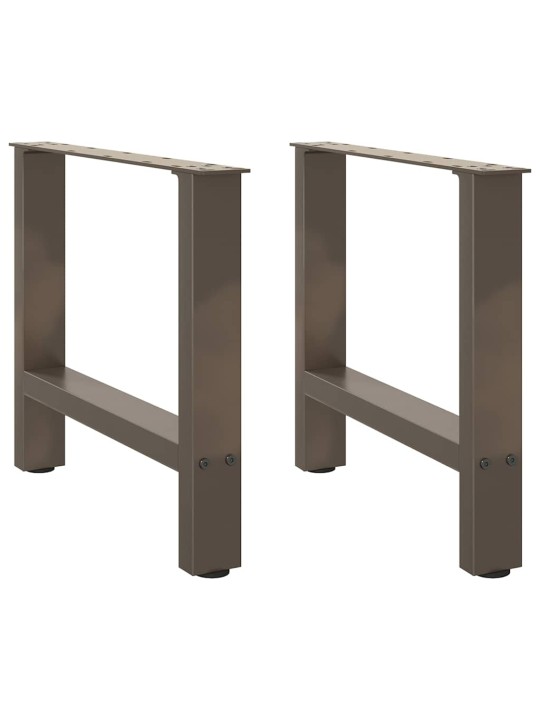 Nohy konferenčního stolku z přírodní oceli 2 ks 60 x (42-43) cm ocel