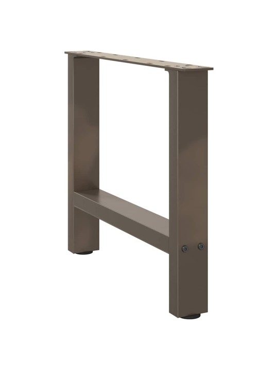 Nohy konferenčního stolku z přírodní oceli 2 ks 60 x (42-43) cm ocel