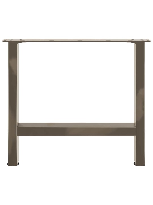 Nohy konferenčního stolku z přírodní oceli 2 ks 60 x (42-43) cm ocel