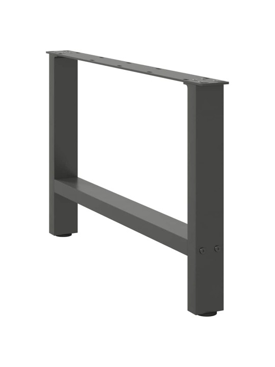 Nohy konferenčního stolku antracitové 2 ks 70 x (42-43) cm ocelové