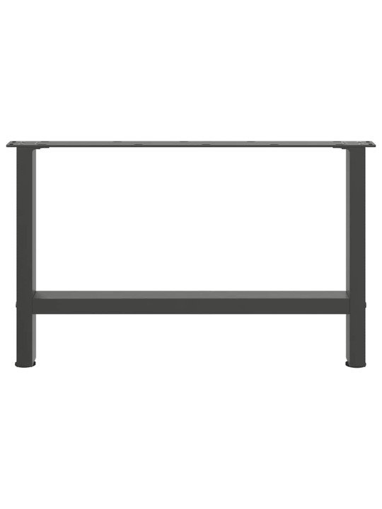 Nohy konferenčního stolku antracitové 2 ks 70 x (42-43) cm ocelové