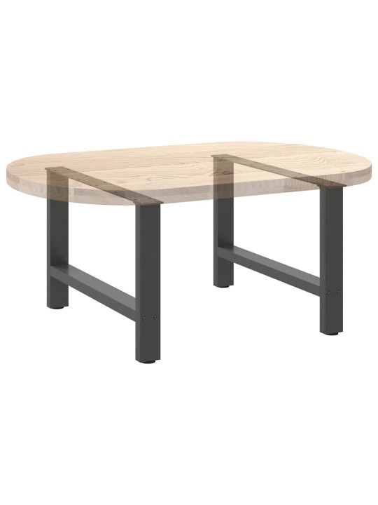 Nohy konferenčního stolku antracitové 2 ks 70 x (42-43) cm ocelové