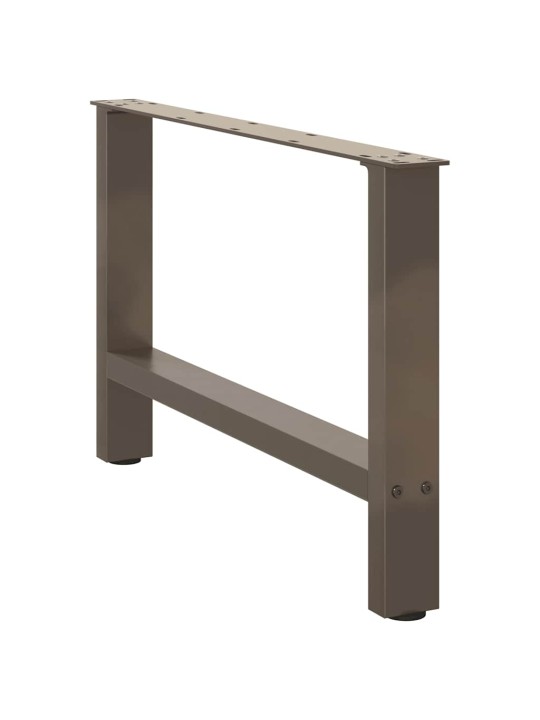 Nohy konferenčního stolku z přírodní oceli 2 ks 70 x (42-43) cm ocel