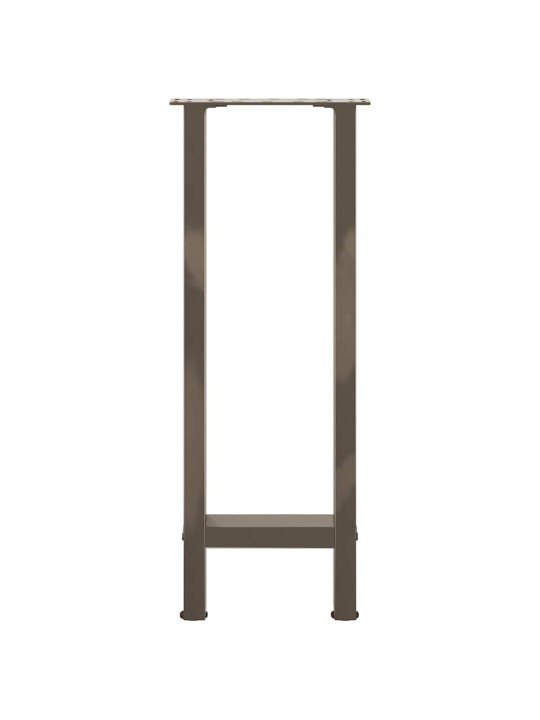 Nohy konzolového stolku z přírodní oceli 2 ks 28 x (72-73) cm ocel