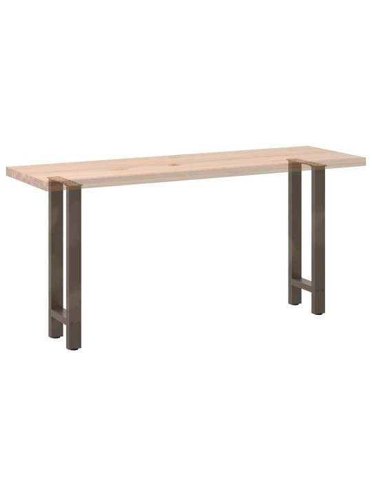 Nohy konzolového stolku z přírodní oceli 2 ks 28 x (72-73) cm ocel