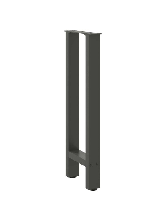 Nohy konzolového stolku antracitové 2 ks 38 x (72-73) cm ocelové