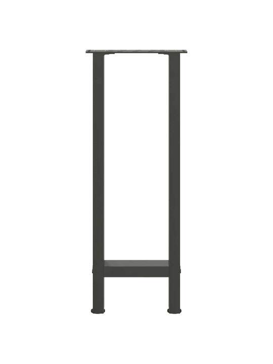 Nohy konzolového stolku antracitové 2 ks 38 x (72-73) cm ocelové