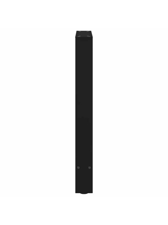 Nohy k jídelnímu stolu černé 2 ks 50 x (72-73) cm ocelové