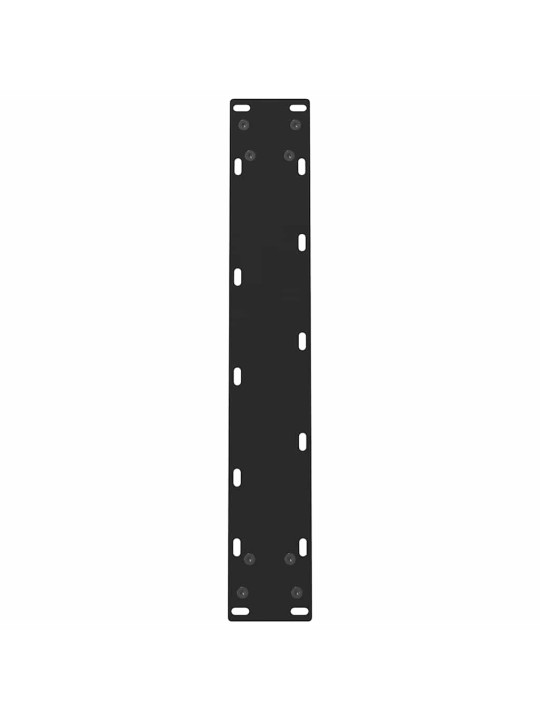 Nohy k jídelnímu stolu černé 2 ks 50 x (72-73) cm ocelové