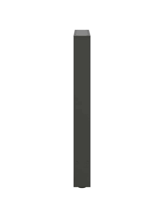 Nohy k jídelnímu stolu antracitové 2 ks 50 x (72-73) cm ocelové