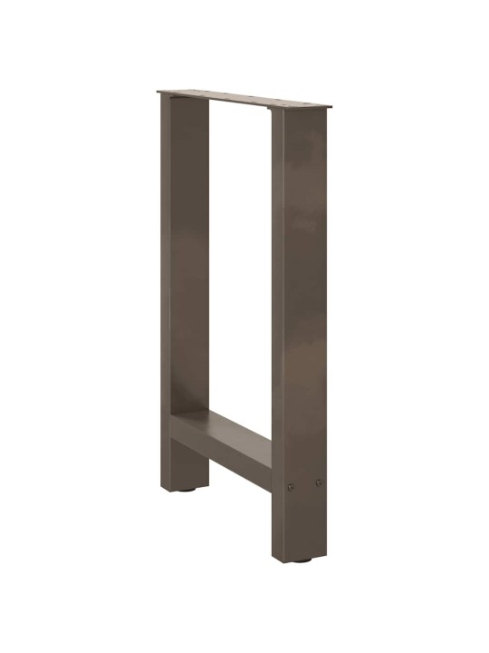 Nohy k jídelnímu stolu z přírodní oceli 2 ks 50 x (72-73) cm ocel