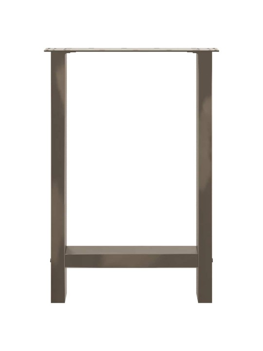 Nohy k jídelnímu stolu z přírodní oceli 2 ks 50 x (72-73) cm ocel
