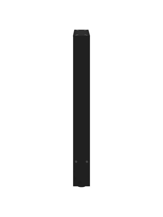 Nohy k jídelnímu stolu černé 2 ks 60 x (72-73) cm ocelové