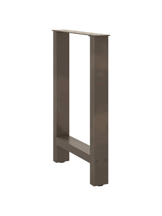 Nohy k jídelnímu stolu z přírodní oceli 2 ks 60 x (72-73) cm ocel