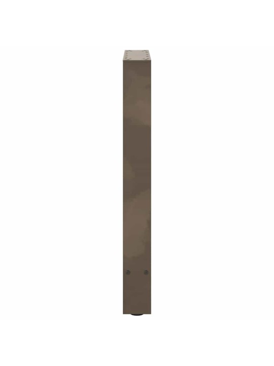 Nohy k jídelnímu stolu z přírodní oceli 2 ks 60 x (72-73) cm ocel