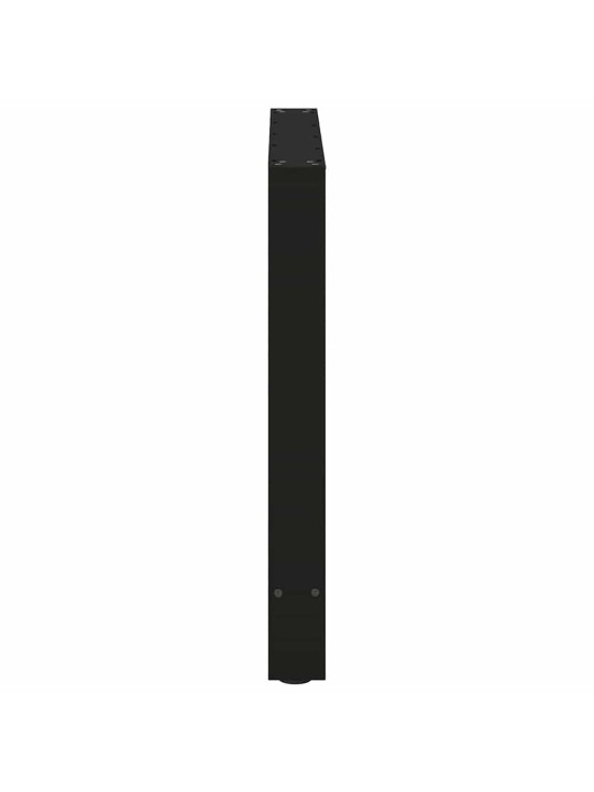 Nohy k jídelnímu stolu černé 2 ks 70 x (72-73) cm ocelové