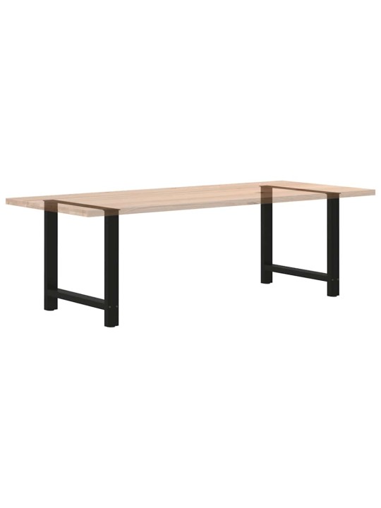 Nohy k jídelnímu stolu černé 2 ks 70 x (72-73) cm ocelové