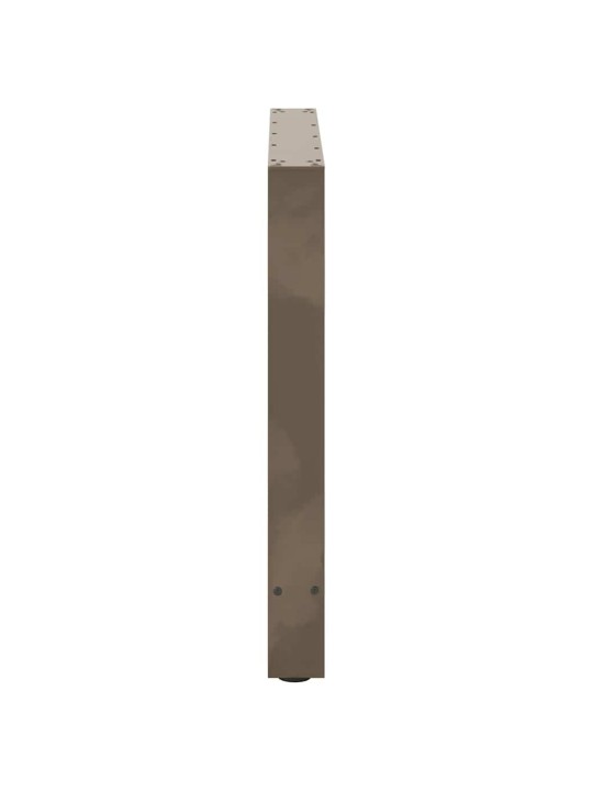 Nohy k jídelnímu stolu z přírodní oceli 2 ks 70 x (72-73) cm ocel