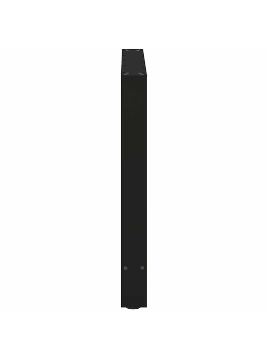 Nohy k jídelnímu stolu černé 2 ks 80 x (72-73) cm ocelové