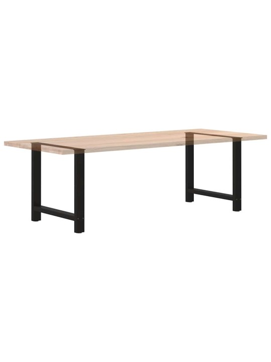 Nohy k jídelnímu stolu černé 2 ks 80 x (72-73) cm ocelové