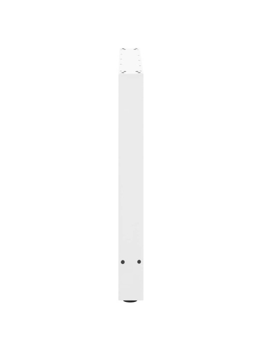 Nohy k jídelnímu stolu bílé 2 ks 80 x (72-73) cm ocelové