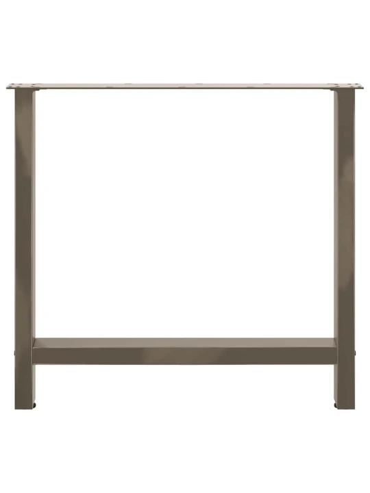 Nohy k jídelnímu stolu z přírodní oceli 2 ks 80 x (72-73) cm ocel