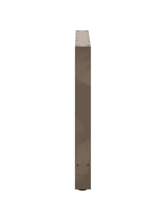 Nohy k jídelnímu stolu z přírodní oceli 2 ks 80 x (72-73) cm ocel