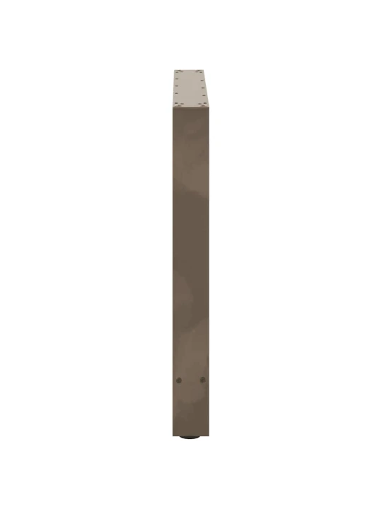 Nohy k jídelnímu stolu z přírodní oceli 2 ks 80 x (72-73) cm ocel