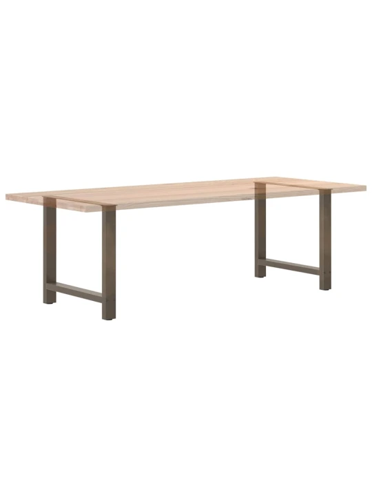 Nohy k jídelnímu stolu z přírodní oceli 2 ks 80 x (72-73) cm ocel