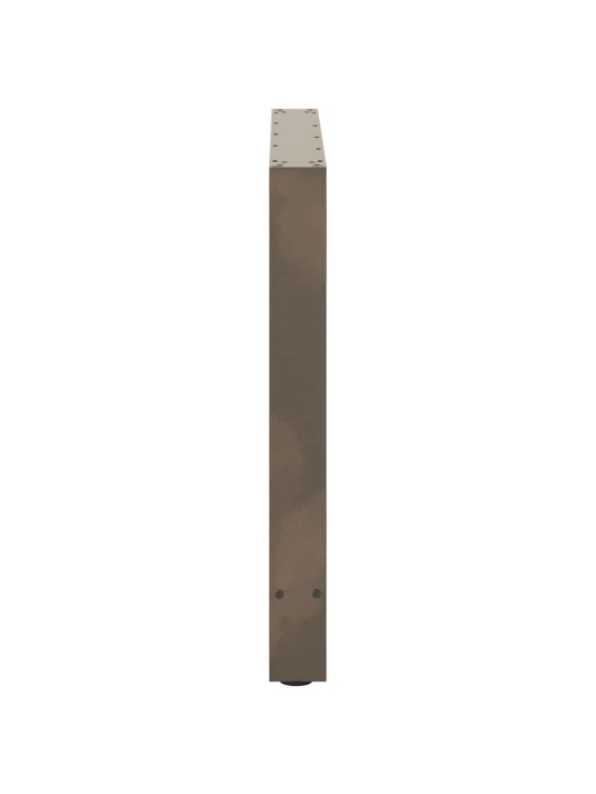Nohy k jídelnímu stolu z přírodní oceli 2 ks 90 x (72-73) cm ocel