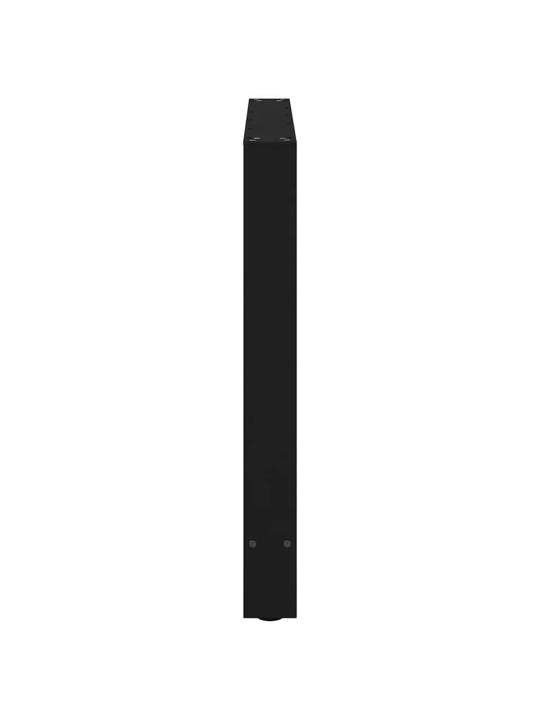 Nohy k jídelnímu stolu černé 2 ks 100 x (72-73) cm ocelové