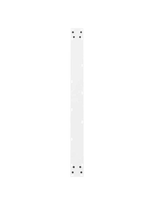 Nohy k jídelnímu stolu bílé 2 ks 100 x (72-73) cm ocelové