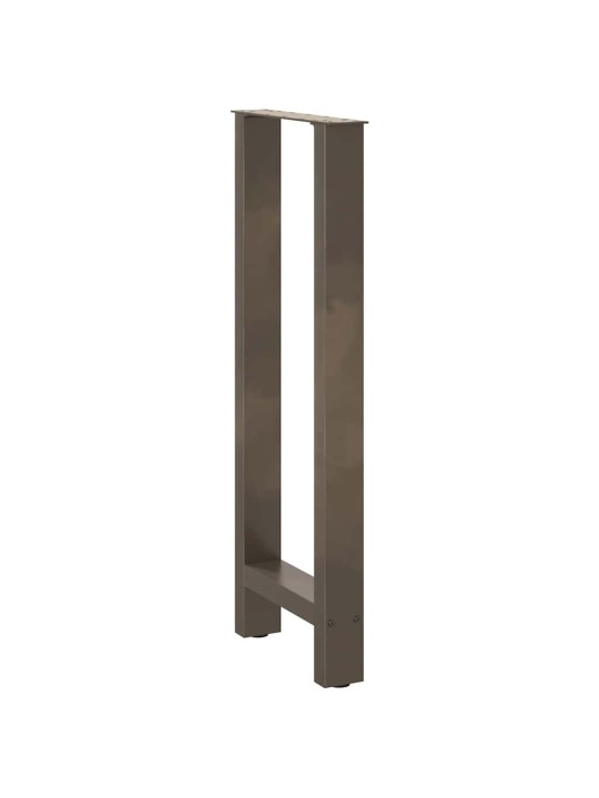Nohy barového stolu z přírodní oceli 2 ks 50 x (100-101) cm ocel