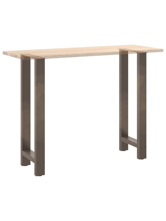 Nohy barového stolu z přírodní oceli 2 ks 50 x (100-101) cm ocel