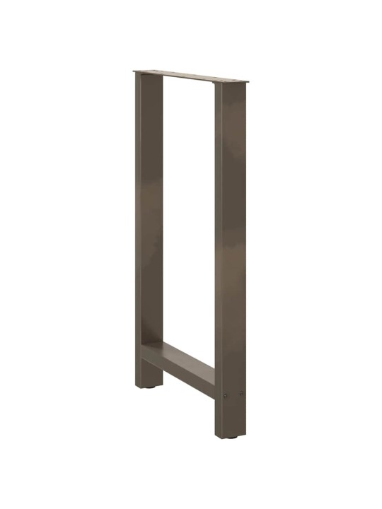 Nohy barového stolu z přírodní oceli 2 ks 60 x (100-101) cm ocel
