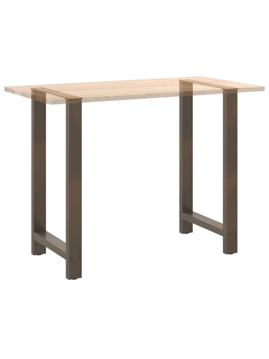 Nohy barového stolu z přírodní oceli 2 ks 60 x (100-101) cm ocel