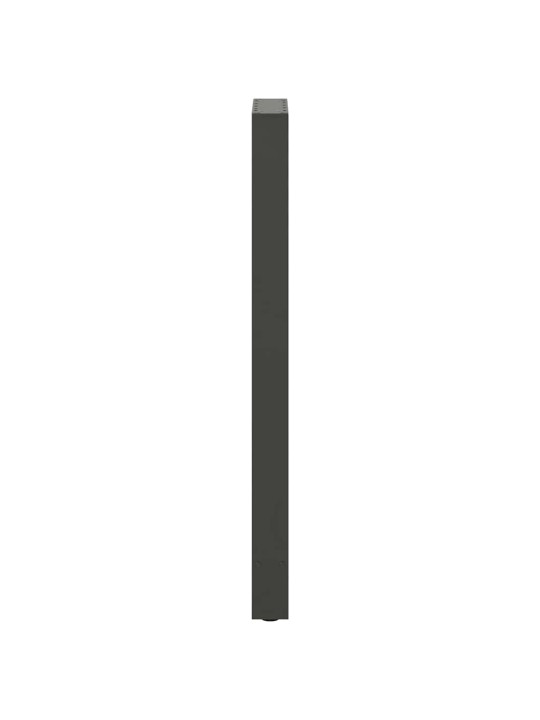 Nohy k barovému stolu antracitové 2 ks 40 x (110-111) cm ocelové