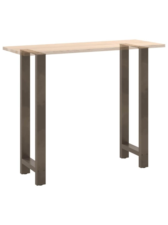 Nohy barového stolu z přírodní oceli 2 ks 40 x (110-111) cm ocel