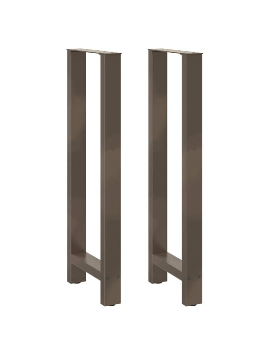 Nohy barového stolu z přírodní oceli 2 ks 50 x (110-111) cm ocel
