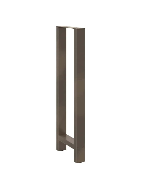 Nohy barového stolu z přírodní oceli 2 ks 50 x (110-111) cm ocel