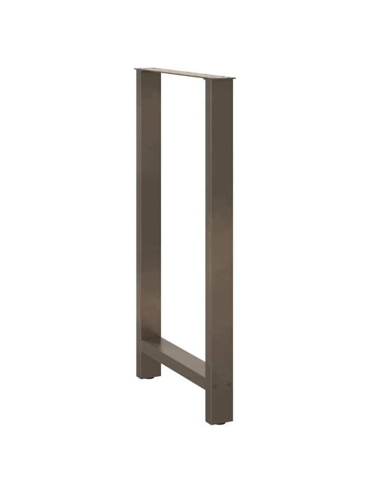Nohy barového stolu z přírodní oceli 2 ks 60 x (110-111) cm ocel