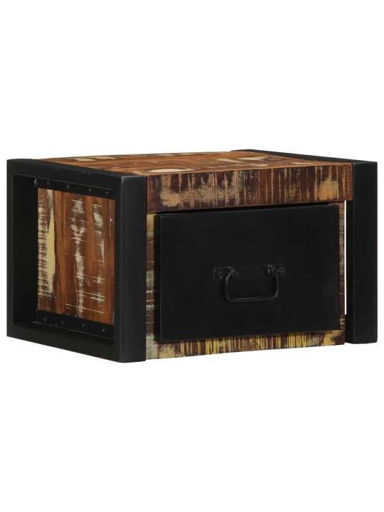 Noční skříňka multicolour 40x35x25 cm masivní dřevo reclaimed