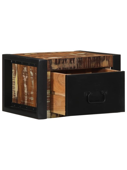 Noční skříňka multicolour 40x35x25 cm masivní dřevo reclaimed