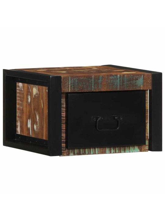 Noční skříňka multicolour 40x35x25 cm masivní dřevo reclaimed