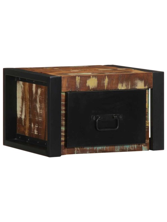 Noční skříňka multicolour 40x35x25 cm masivní dřevo reclaimed