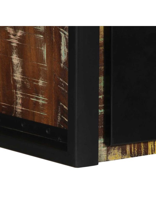 Noční skříňka multicolour 40x35x25 cm masivní dřevo reclaimed